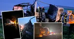Accident pe DN7, în județul Arad. Două autocamioane s-au ciocnit, doi șoferi au murit