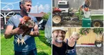 Dragoş Bucur se pregăteşte de Paşte. Imagini virale de la ferma familiei filmate în miez de noapte