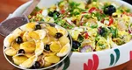 Rețetă simplă și gustoasă pentru începători. Salată orientală cu ou și măsline