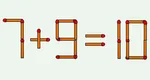 Test IQ. Corectați ecuația 7+9=10, mutând un singur băț de chibrit. Doar cele mai agere minți reușesc să afle răspunsul corect în 10 secunde