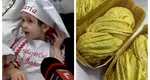 Cozonacul Dubai a cucerit Maramureșul cu două săptămâni înainte de Paște. Maria, o fetiță de patru ani, este specialistă în prepararea aluatului