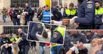 Stegarul Dac, scandal la tribunal! Susținătorul lui Bogdan Peșchir, târât pe jos de jandarmi și dus la Spitalul Obregia VIDEO