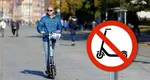 Oraşele din România care vor interzice trotinetele electrice. „Sunt un pericol pentru pietoni”