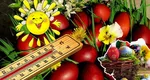 Vremea în următoarele patru săptămâni. Temperaturi uşor mai ridicate decât cele normale de Paște și 1 Mai