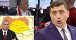 George Simion îl ia drept model politic pe Viktor Orban, premierul maghiar care vrea recuperarea Transilvaniei. În 2023, liderul AUR îl critica dur pe liderul extremist: „Să încerce la Putin, poate și în Rusia”
