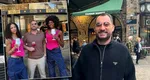 Reacția unei hostesse din Londra, după ce Pescobar i-a oferit hamsii cu usturoi