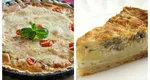 Quiche Lorraine, celebra tartă sărată originală din Franța, pregătită în stil moldovenesc. Este ideală pentru prânz sau cină