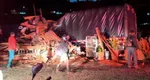 VIDEO Accident cu urmări teribile: zece morţi după ce un autocar cu studenţi a intrat cu viteză într-un cap de pod