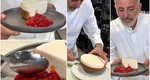 Cheesecake cu sos de căpșuni, după rețeta lui chef Joseph Hadad. Ingredientul-cheie care îi conferă o aromă aparte și o textură cremoasă