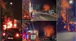 Incendiu de proporţii la un restaurant din Voluntari. Flăcările s-au extins la un service auto și la o vulcanizare