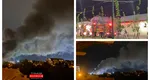 Incendiu puternic la Timișoara. Zeci de mașini au fost cuprinse de flăcări