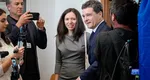 Ce ţinută a purtat la vot Mirabela Grădinaru, partenera lui Nicuşor Dan