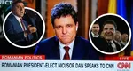 Nicușor Dan, primul interviu internațional pentru CNN: „Nu a existat un sprijin din partea lui Trump, doar Simion a spus că primește sprijin”