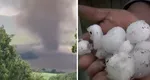 Vremea rea a făcut ravagii în România. Grindină cât pumnul, tornadă și case distruse: „Nu mai e nicio țiglă!” FOTO + VIDEO