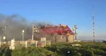 Incendiu pe Vârful Vlădeasa: cabana și stația meteo, cuprinse de flăcări