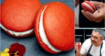 Red Velvet Macarons cu cremă de brânză și unt, după rețeta lui chef Sorin Bontea. Un desert rafinat, cu o aromă cu totul specială