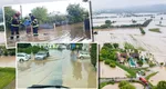 Cod galben de inundaţii în 15 judeţe până joi. Noi alerte pentru multe zone deja inundate