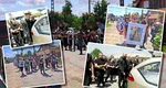Gestul emoționant făcut de locuitorii satului Deleni când Teodora Marcu era condusă pe ultimul drum. Imaginile zdrobitoare cu cortegiul funerar