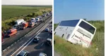 Noi detalii despre starea de sănătate a copiilor răniți după ce autocarul cu care mergeau la mare s-a răsturnat pe  Autostrada Soarelui