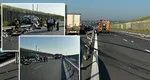 Accident grav pe Drumul Expres Craiova – Pitești între o dubă și un TIR