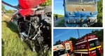 Accident feroviar grav în Dâmbovița. O persoană a murit după ce un tren a lovit o dubă