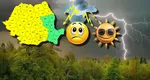 Cod galben de instabilitate atmosferică și caniculă în mai multe zone din țară! Județele în care sunt așteptate temperaturi foarte ridicate