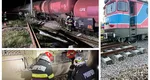 Un tren încărcat cu benzină a deraiat în Teleorman. Intervenţie specială a autorităţilor