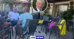 Sorin Oprescu, fotografiat relaxat la masă cu prietenii, pe terasa unui hotel din Grecia deși în România este condamnat la 10 ani și 8 luni de închisoare