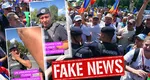 „Jandarmul care plânge la protest”, fake news demontat de Jandarmeria Română. În clip, un manifestant în vârstă aduce lacrimi în ochii unui jandarm cu un discurs răscolitor: „Nenorociții ăștia ne-au dezbinat, ne-au făcut să ne batem frate cu frate”