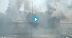 Imagini şocante, o benzinărie a sărit în aer, un trecător a filmat explozia: „Părea iadul!” VIDEO