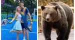 Andreea Bălan și Victor Cornea au dat nas în nas cu ursul la Brașov. Ce s-a întâmplat cu artista și tenismenul