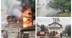 Incendiu violent la biserica Mavrodolu din Piteşti, o persoană rănită VIDEO