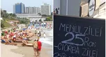 Ce a primit un turist la ‘meniul zilei’, la un restaurant din Neptun. Toată masa a costat 25 de lei
