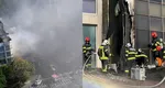 Incendiu puternic la Hotelul Sir din București. Peste 30 de persoane au fost evacuate, risc de extindere a flăcărilor la terasa hotelului VIDEO