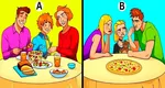 Test IQ. Care dintre cele două familii este mai bogată? Numai geniile răspund în mai puțin de 10 secunde