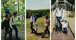 Așa președinte nu s-a mai văzut! Imagini fabuloase cu Nicușor Dan, în drumeție pe munte, la cămașă albă, alături de Mirabela și cei doi copii