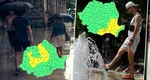 Alerte ANM și ploi torențiale, vânt puternic și grindină. Ce regiuni sunt vizate de codurile galbene UPDATE