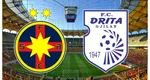 PROTV LIVE VIDEO FCSB – DRITA ONLINE STREAM: 0-1. Test complicat pentru echipa lui Gigi Becali. Meciul se vede live şi pe Voyo
