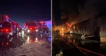Incendiu masiv la Dragonul Roșu din București! Din cauza degajărilor mari de fum a fost emis Ro-Alert. Primele imagini de la fața locului VIDEO