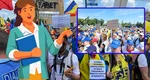 A noua zi de proteste, sindicatele din învăţământ cer „Demisia” ministrului Educaţiei. Anul şcolar începe cu un mare miting: ”Vom boicota începutul anului şcolar”