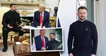 Donald Trump l-a lăudat pe Volodimir Zelenski pentru că a purtat un costum negru la Casa Albă, după ce în martie purtase o uniformă militară: „Arăți fabulos în acest costum” VIDEO
