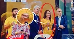Scandal la amical! Ministra de Externe, Oana Țoiu, surprinsă cu BEREA în mână pe Arena Națională. Ce spune legea