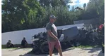 Accident grav în Iași. Un tânăr s-a răsturnat cu BMW-ul din cauza vitezei: ”Avea peste 150 km/h”