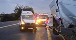 Patru răniți după un accident dintre o autoutilitară şi un microbuz, în Giurgiu