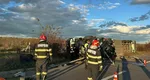 Accident tragic în județul Iași! Două persoane au murit după ce BMW-ul în care se aflau s-a ciocnit violent de un TIR