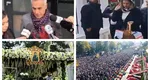 Cristela şi Călin Georgescu s-au rugat la moaştele Cuvioasei Parascheva. Baie de mulţimela Iaşi: „Georgescu preşedinte!!