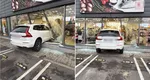 O șoferiță a intrat cu mașina în geamurile unui magazin Pepco, în Brăila. Femeia a încurcat frâna cu accelerația