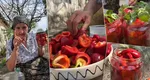 Bunica Gherghina dezvăluie secretul celor mai bune murături pentru iarnă: „Părinții mei puneau gogoșari întregi într-o putină de lemn”