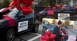 Cine este bărbatul care a plimbat prin Cluj un Porsche pe care scria „iartă-mă, iubirea mea!”. Imaginile au devenit virale pe internet