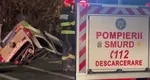 O mașină a sărit în aer în Maramureș, după ce a intrat într-o țeavă de gaz. Un om și-a pierdut viața iar alte două victime au fost transportate la spital VIDEO